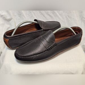 ALLEN EDMONDS WINTHROP MOC DRK BROWN SHOES Sz 12 D